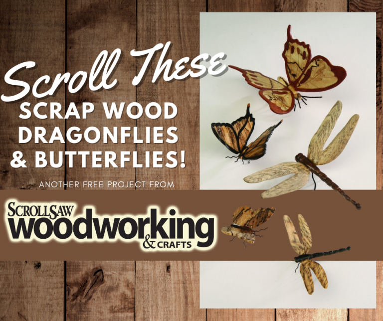 Scrap Wood Butterflies and Dragonflies