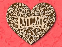 Fretwork Heart “Mum” pattern