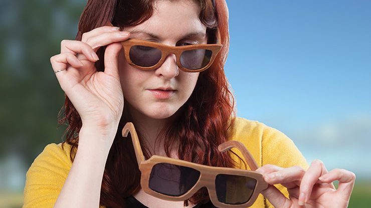 Scroll Your Own Wooden Sunglasses