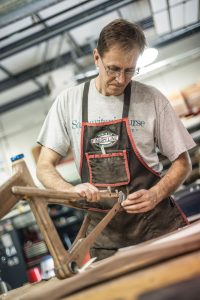 A professor of engineering, Jay has built 15 wooden bicycles and teaches the craft, as well.